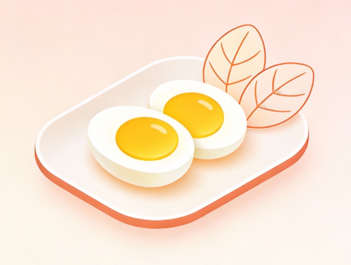 Playful egg illustration